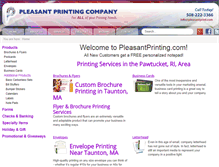 Tablet Screenshot of pleasantprinting.com